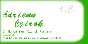 adrienn czirok business card